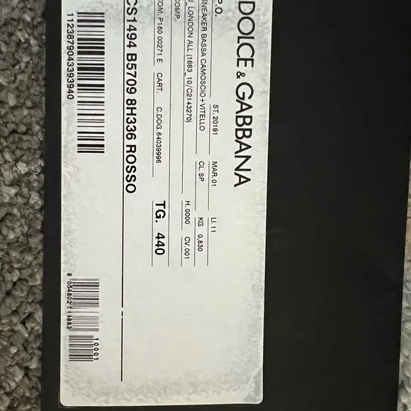 Dolce and Gabbana suede mens sneakers