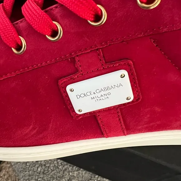 Dolce and Gabbana suede mens sneakers