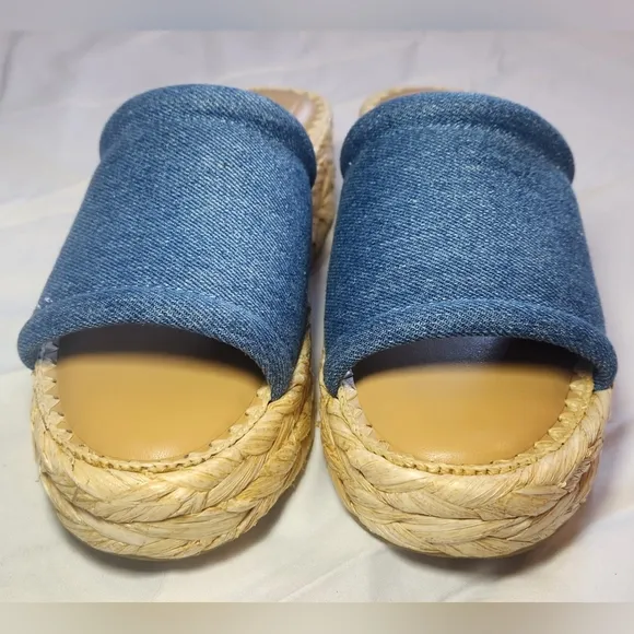 Dolce Vita Chavi platform‎ wedge sandal denim size 8.5