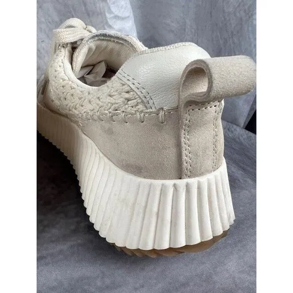 Dolce Vita Dolley Sandstone Knit Sneakers Size 10