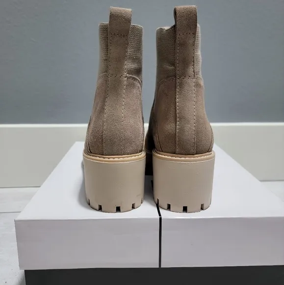 Dolce Vita Haddie Almond Brown Suede Ankle Boots