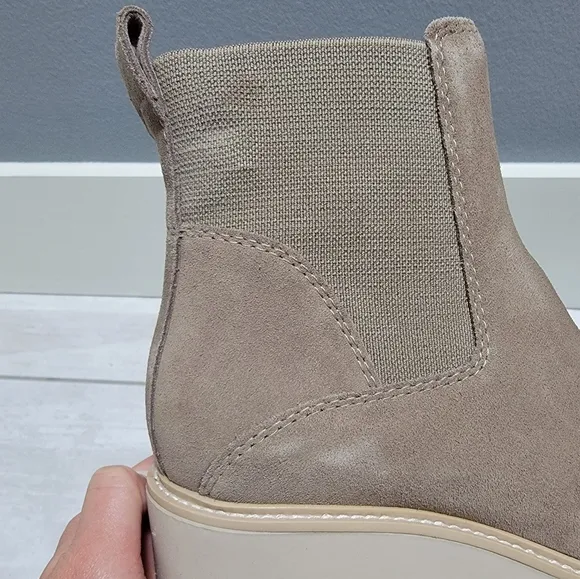 Dolce Vita Haddie Almond Brown Suede Ankle Boots
