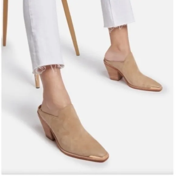 Dolce Vita Kate Mules Leather Boots NEW