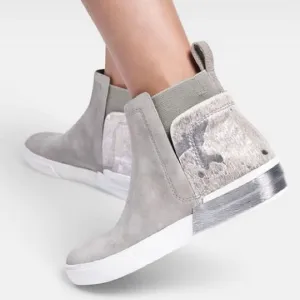 Dolce Vita ZULMA SNEAKERS IN CONCRETE GREY SUEDE Boots size 7.5