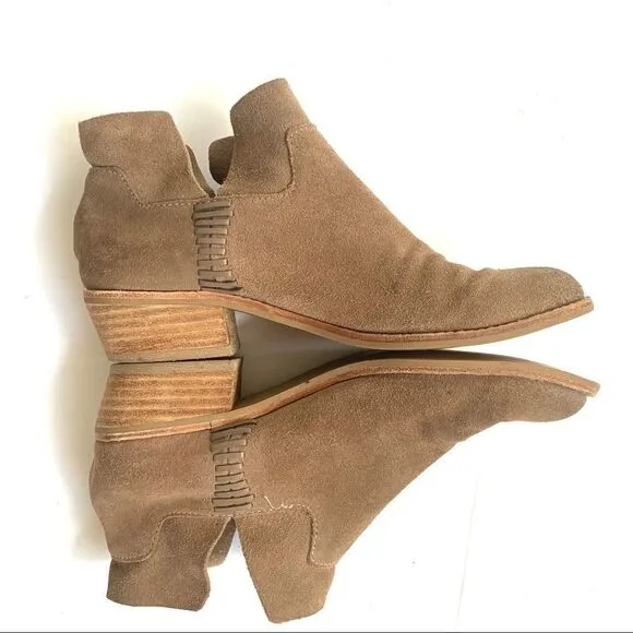 DOLCE VITA SUEDE SLIP ON BOOTIES ANKLE BOOTS