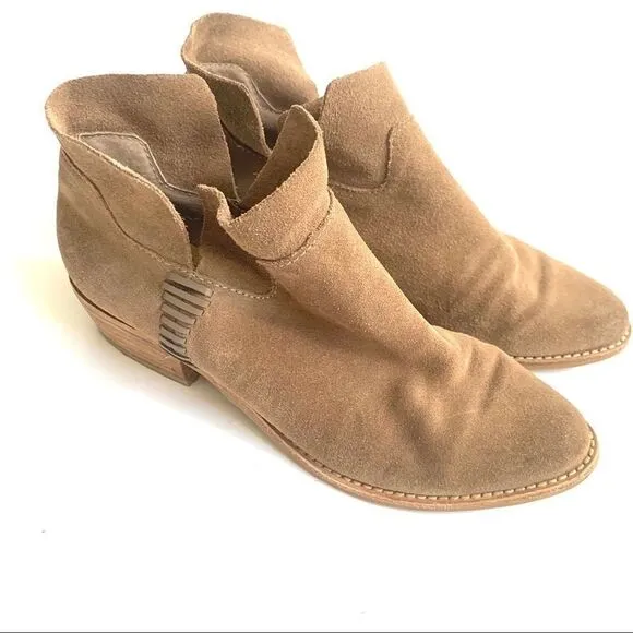 DOLCE VITA SUEDE SLIP ON BOOTIES ANKLE BOOTS