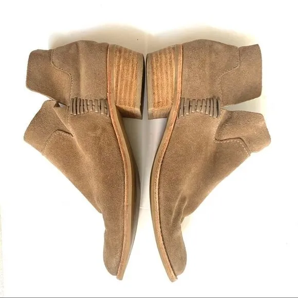 DOLCE VITA SUEDE SLIP ON BOOTIES ANKLE BOOTS