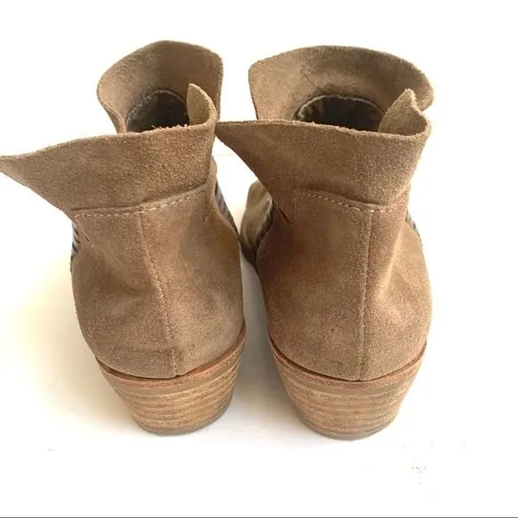 DOLCE VITA SUEDE SLIP ON BOOTIES ANKLE BOOTS