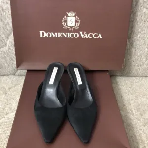 🌺DOMENICO VACCA BLACK SATIN SHOES SIZE 40