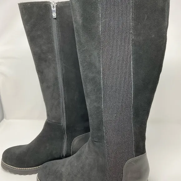 Donald Pliner Codie Suede and Leather knee high boots