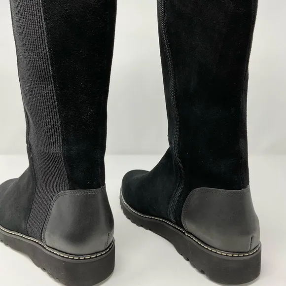 Donald Pliner Codie Suede and Leather knee high boots