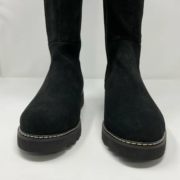 Donald Pliner Codie Suede and Leather knee high boots