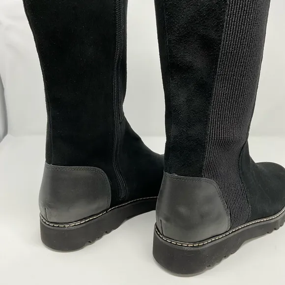 Donald Pliner Codie Suede and Leather knee high boots