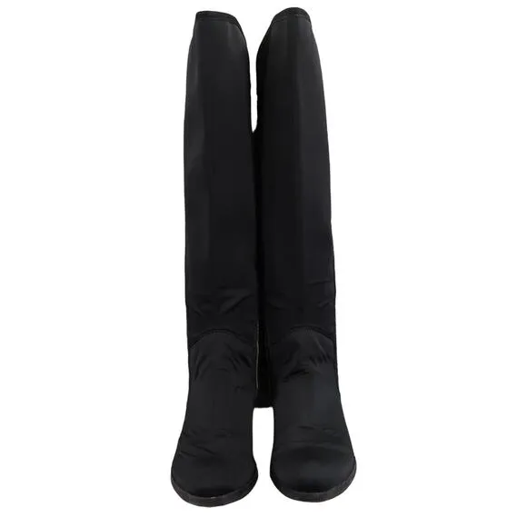 Donald Pliner Shoes Womens 6 Nova Boots Knee High Tall Double Zip Fashion Black