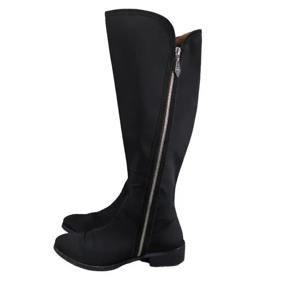 Donald Pliner Shoes Womens 6 Nova Boots Knee High Tall Double Zip Fashion Black