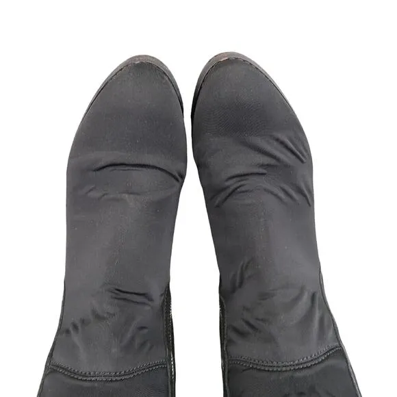 Donald Pliner Shoes Womens 6 Nova Boots Knee High Tall Double Zip Fashion Black