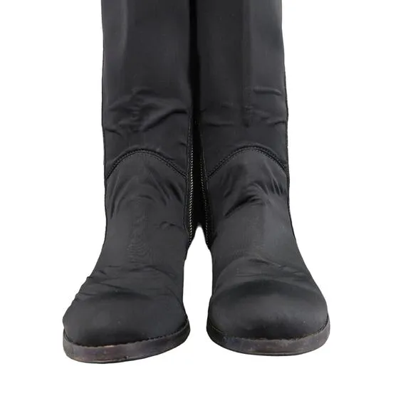 Donald Pliner Shoes Womens 6 Nova Boots Knee High Tall Double Zip Fashion Black