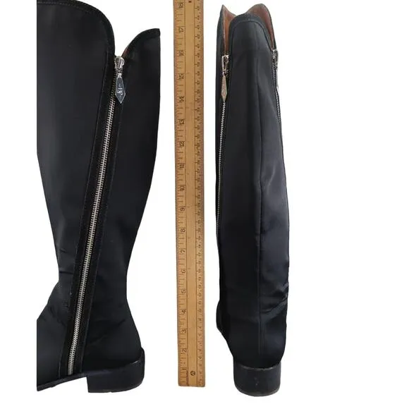 Donald Pliner Shoes Womens 6 Nova Boots Knee High Tall Double Zip Fashion Black