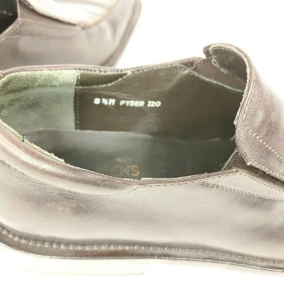 Donald J Pliner Brown Leather Loafers Slip On Dress Shoes 8.5 Mens Made in Italy