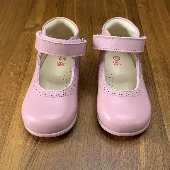 DPAM Classic Mary Jane Shoes Girls 7 23 Dusty Pink Ankle Boots NEW European Shoe