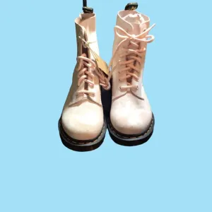 Dr. Doc Martens 1460 Pascal Tie Dye Boots in Shell Pink 7 353