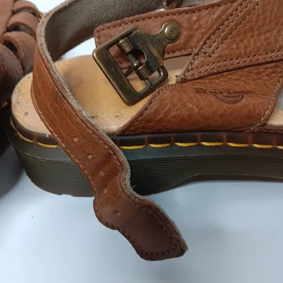 Dr Doc Martens AirWair Mens Size US 13 UK 12 EU 47 Fisherman Sandals Brown Shoes
