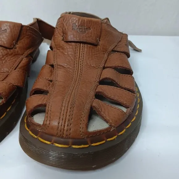 Dr Doc Martens AirWair Mens Size US 13 UK 12 EU 47 Fisherman Sandals Brown Shoes