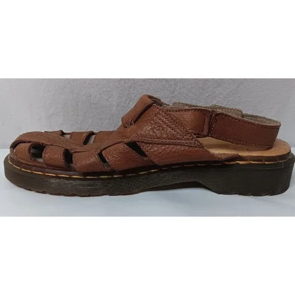 Dr Doc Martens AirWair Mens Size US 13 UK 12 EU 47 Fisherman Sandals Brown Shoes