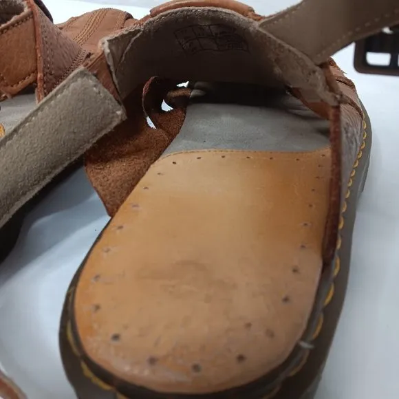 Dr Doc Martens AirWair Mens Size US 13 UK 12 EU 47 Fisherman Sandals Brown Shoes