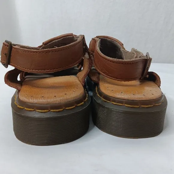 Dr Doc Martens AirWair Mens Size US 13 UK 12 EU 47 Fisherman Sandals Brown Shoes