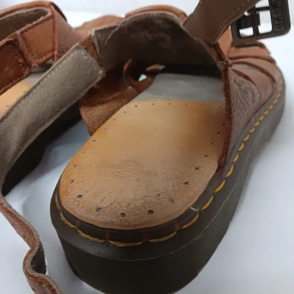 Dr Doc Martens AirWair Mens Size US 13 UK 12 EU 47 Fisherman Sandals Brown Shoes
