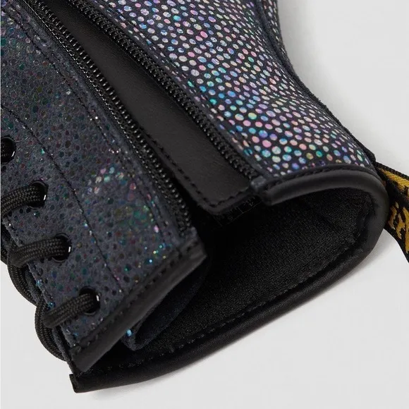 Dr. Martens 1460 Metallic Suede Lace Up Boots Size 1