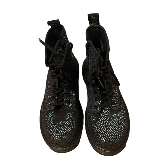Dr. Martens 1460 Metallic Suede Lace Up Boots Size 1