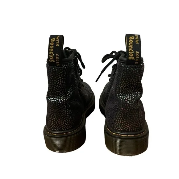 Dr. Martens 1460 Metallic Suede Lace Up Boots Size 1