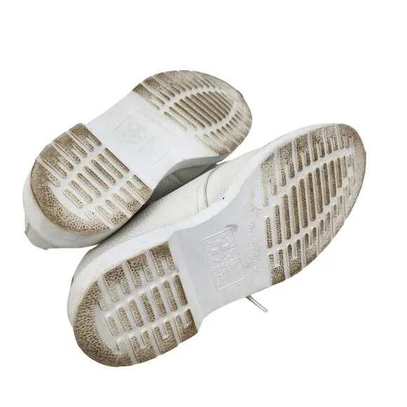 Dr. Martens 1461 Zipper or Lace Up Beama 3 Hole Leather Shoes White Size 7