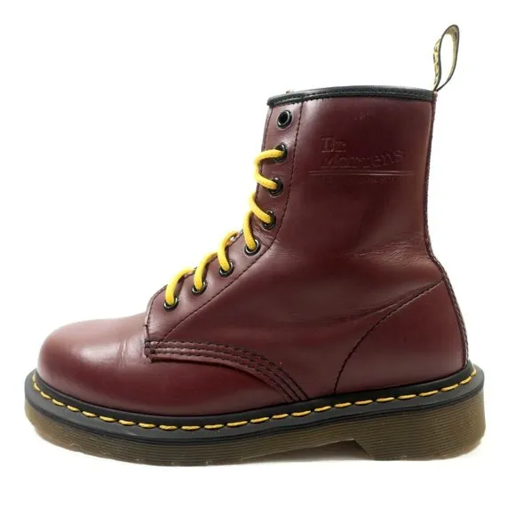 Dr Martens 8-Eye Leather Boots - Women's Size 7