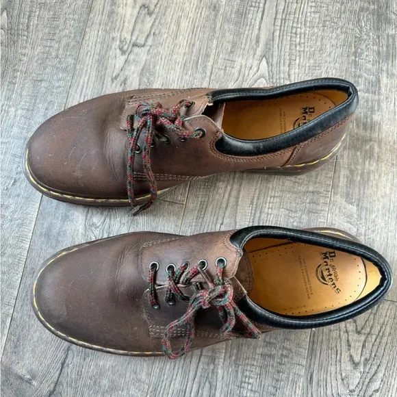 Dr. Martens 8053 Crazy Horse Leather Casual Shoes- Dark Brown