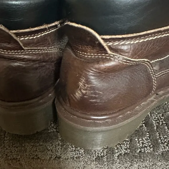 Dr Martens 8460 Made in England Brown Leather Laceup Boots
