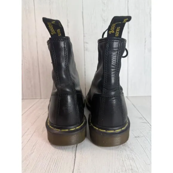 Dr Martens Black 1460 Boots Leather 8 Hole Lace Up Mns 10 Wms 11 Pascal Soft
