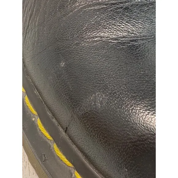 Dr Martens Black 1460 Boots Leather 8 Hole Lace Up Mns 10 Wms 11 Pascal Soft
