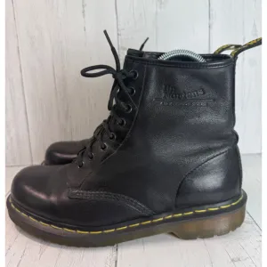 Dr Martens Black 1460 Boots Leather 8 Hole Lace Up Mns 10 Wms 11 Pascal Soft