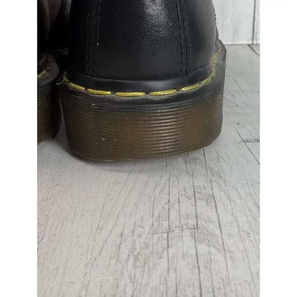 Dr Martens Black 1460 Boots Leather 8 Hole Lace Up Mns 10 Wms 11 Pascal Soft