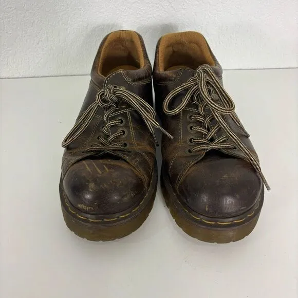 Dr. Martens Brown Leather Vintage Chunky Shoes