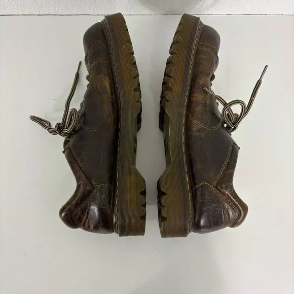 Dr. Martens Brown Leather Vintage Chunky Shoes