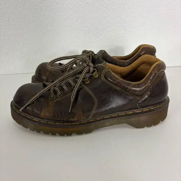 Dr. Martens Brown Leather Vintage Chunky Shoes
