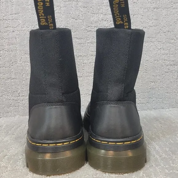 Dr. Martens Combs AW004 Unisex Adults Size US M10 L11 Black Lace Up Combat Boot