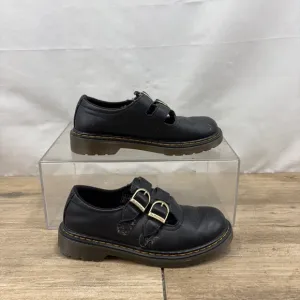 Dr. Martens Doc 8065 J Smooth Leather Mary Jane Girls Youth Size 2 Hook and Loop