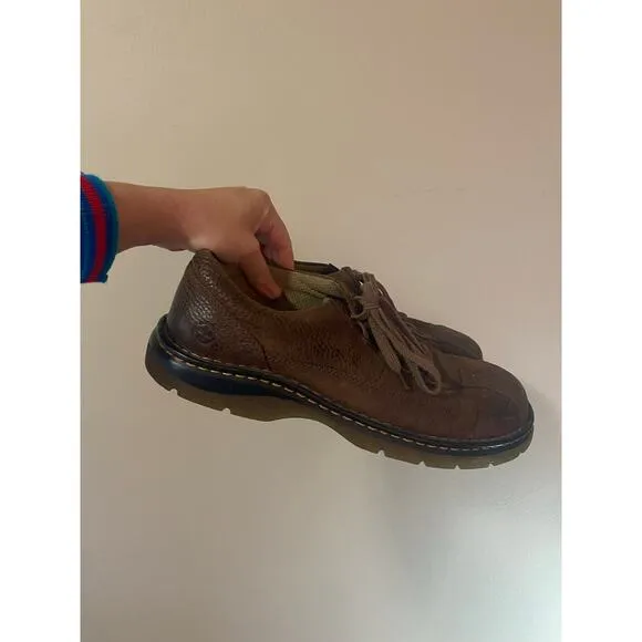 Dr Martens John oxford lace up shoes mens size 12 distressed brown leather