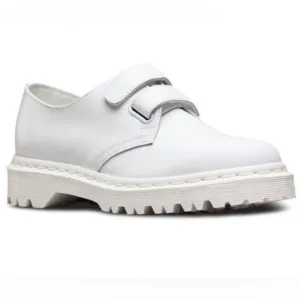 Dr. Martens Laureen Venice Women Size 8 White Leather Fashion Derby Shoes