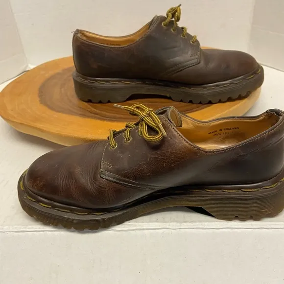 Dr Martens Made In England Low Top Vintage Unisex Combat Boots